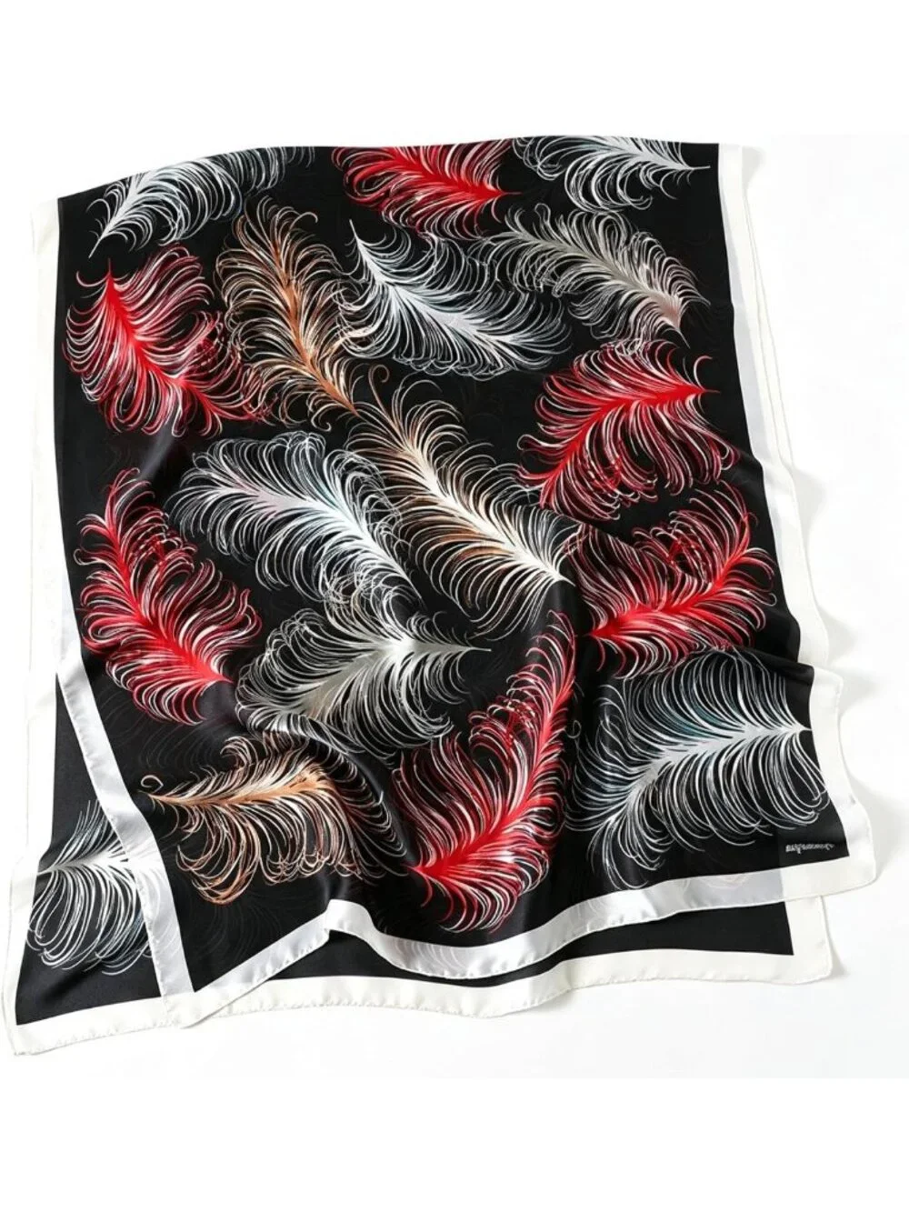 Silk Feel Long Square Scarf Shawl Wrap | Lightweight Fashion Accessory, Sun